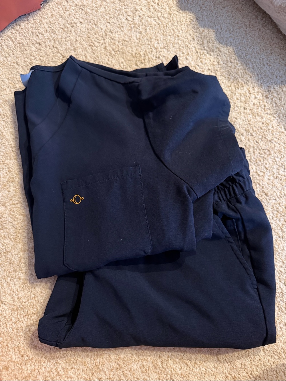 Navy Blue Scrub Set